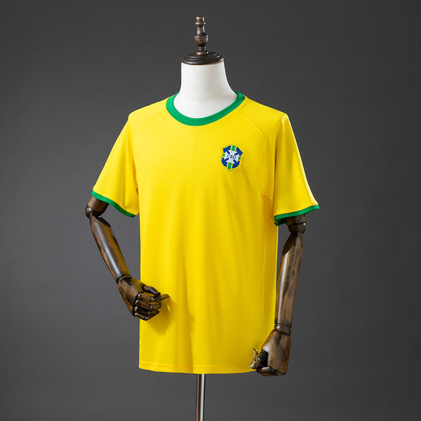 Retro Brazil Jersey 2025 Yellow Kit