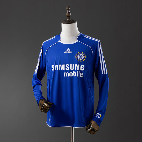 Chelsea Jersey 2006/07 Home Retro Football Kit Long Sleeves