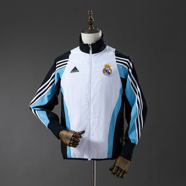 Real Madrid Windbreaker 2025/26 White Football Kit