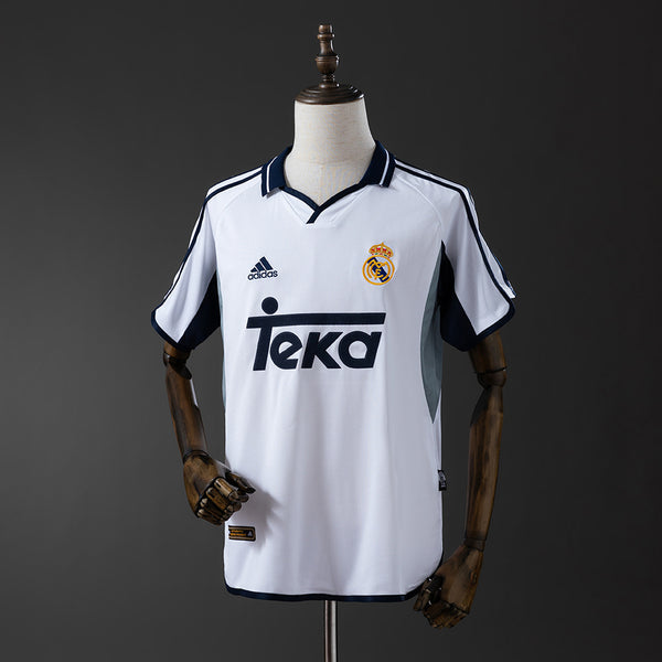 Real Madrid Jersey 2000-01 Home Retro Football Kit
