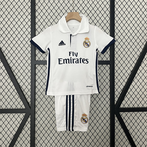 Retro Kids Real Madrid Home Jersey 16/17
