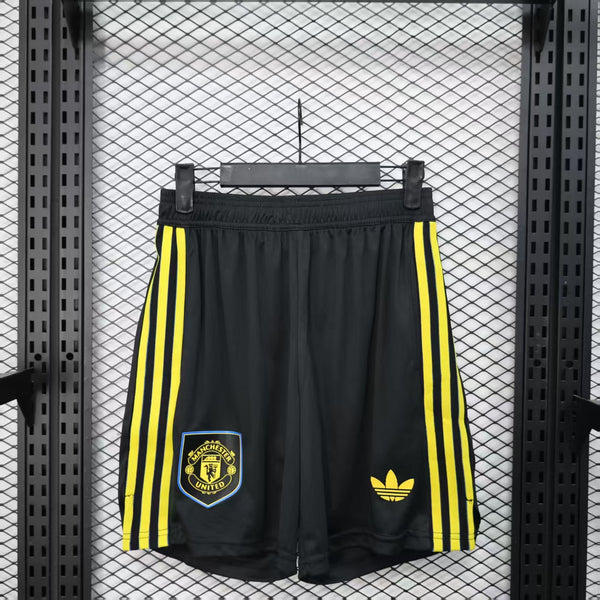 Player Version Man United Shorts 25/26 Black Football Kit Soccer Shorts