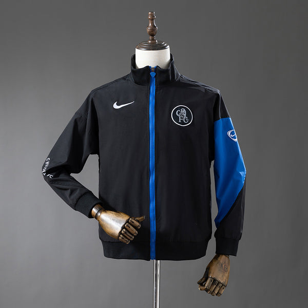 Chelsea Windbreaker 2025/26 Black Football Kit