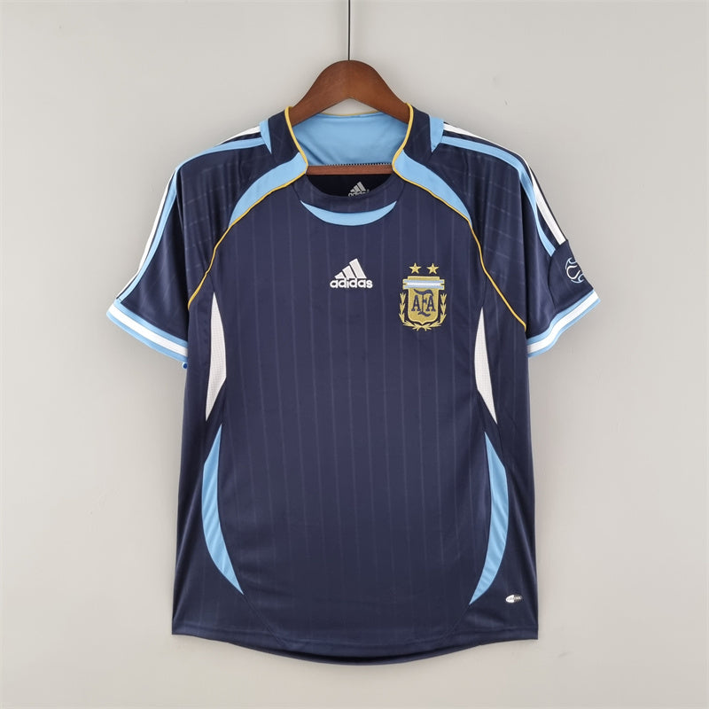 Argentina Jersey Away Kit 2006 Retro Football Team Soccer Shirt