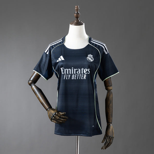 Women Real Madrid Jersey 25/26 Away Football Kit Soccer Jersey