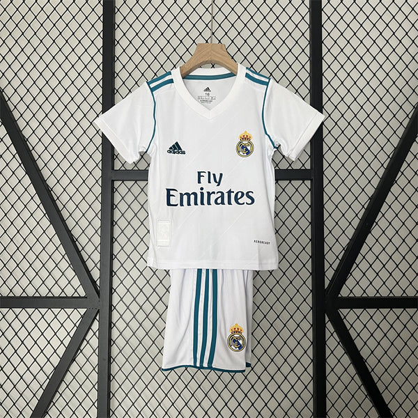 Retro Kids Real Madrid Home Jersey 17/18