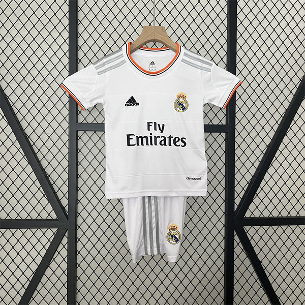 Retro Kids Real Madrid Home Jersey 13/14